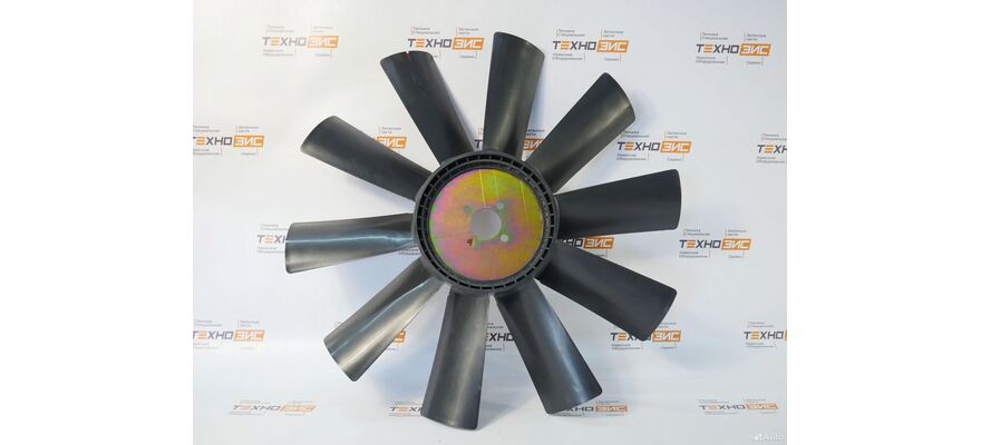 Крыльчатка YN48GBZ (F540-42-10, DHA1408) (10лоп, 540мм, 42мм, 4отв, пластик), изображение 4