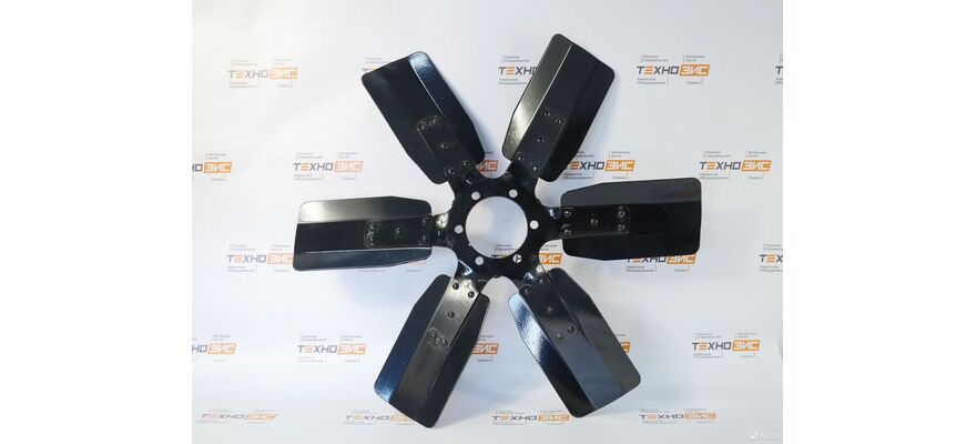 Крыльчатка WP6/TD226 (13021190, 4110000054212) (6лоп, 600мм, 90мм, 6отв, металл), изображение 6