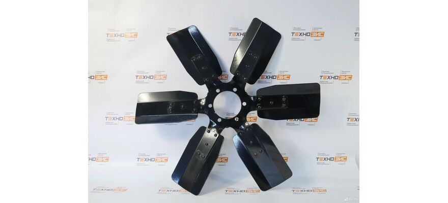 Крыльчатка WP6/TD226 (13021190, 4110000054212) (6лоп, 600мм, 90мм, 6отв, металл), изображение 7