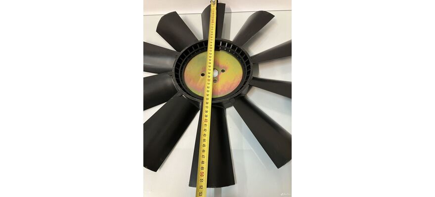 Крыльчатка YN25GBZ (10лоп, 520мм, 28мм, 4отв, пластик), изображение 3