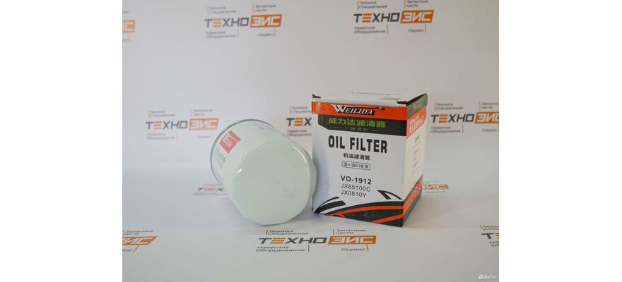 Фильтр масляный JX85100С (ST10018, J0810, 490B-32000, CC190, VO-1912, JX0810Y), изображение 7