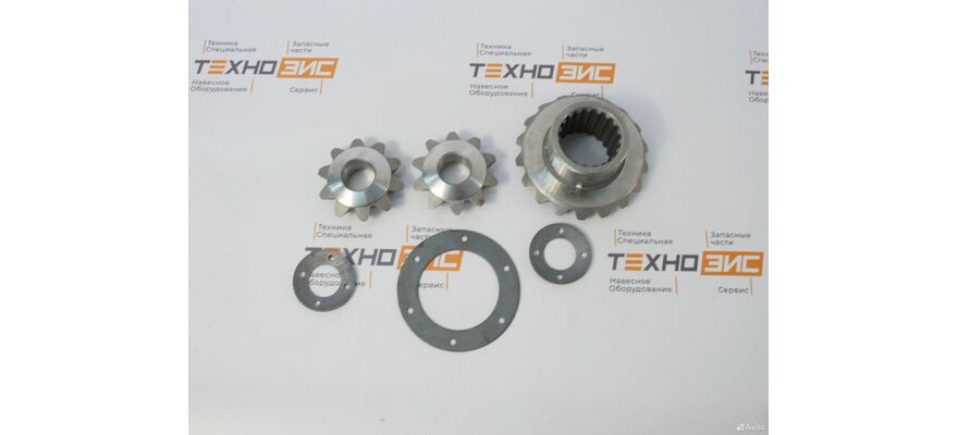 Шестерни редуктора заднего моста SHANMON (6шт) (2-19/19зуб, 4-10зуб), изображение 4