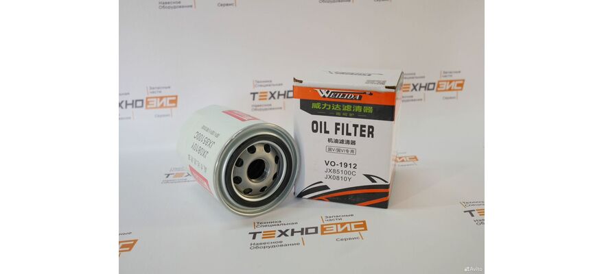 Фильтр масляный JX85100С (ST10018, J0810, 490B-32000, CC190, VO-1912, JX0810Y), изображение 3