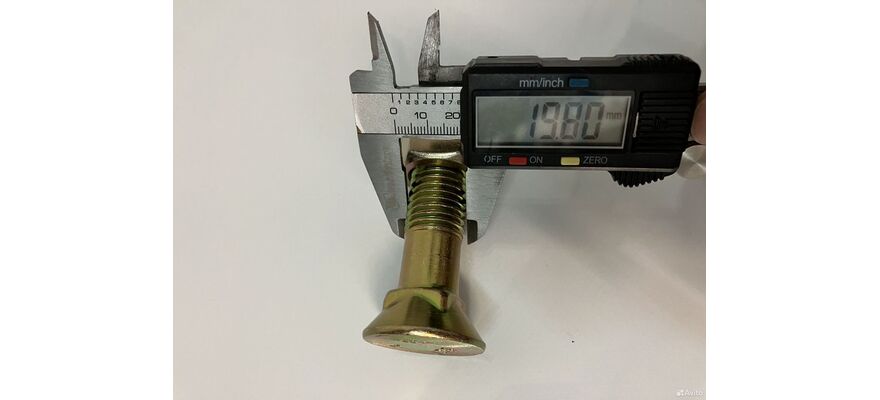 Болт с гайкой ковша (М20*90) (02B0031, 02B0015), изображение 2