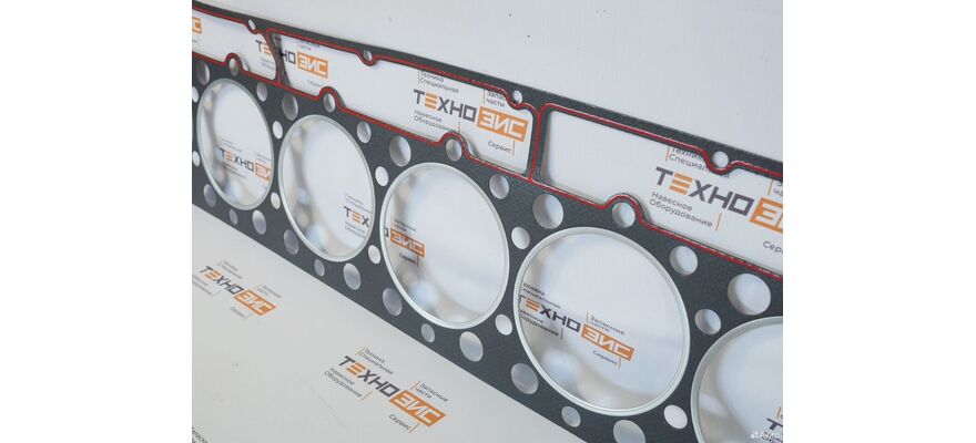 Прокладка ГБЦ SC11/C6121 (C04AL-7E6167+A), изображение 4