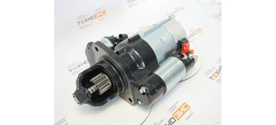 Стартер EQB180-20 (QDJ2719, 4983067, M93R3003SE, STP4935) (12зуб, закрытый), изображение 6