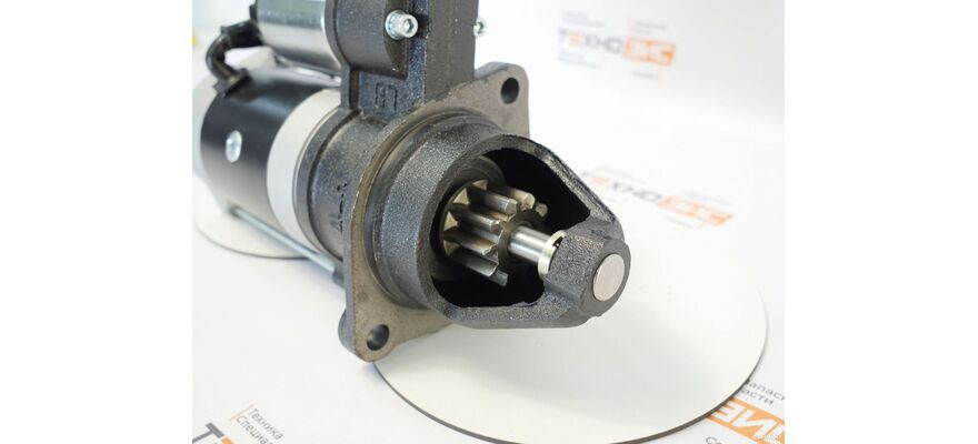 Стартер ISF3.8 (5263797, M100R2008SE) (10зуб, закрытый), изображение 2