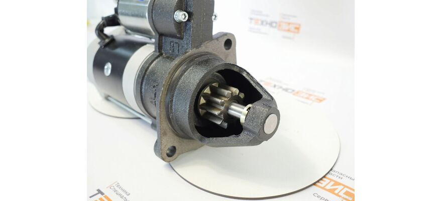 Стартер ISF3.8 (5263797, M100R2008SE) (10зуб, закрытый), изображение 3