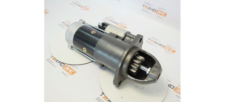 Стартер YC6B125/6108 (QDJ262, 630-3708010A) (10зуб, закрытый), изображение 6