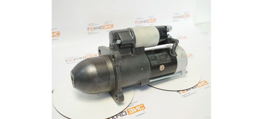 Стартер YC6B125/6108 (QDJ262, 630-3708010A) (10зуб, закрытый), изображение 3