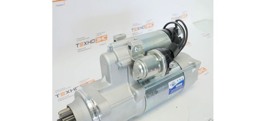 Стартер WD615/WD10 (QDJ2802, 612600090293B) (11зуб, открытый), изображение 7