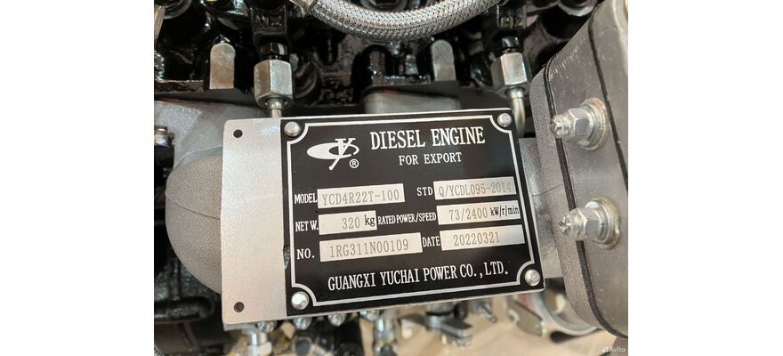 Двигатель YCD4R11G-68 (YCD4R22T-100), изображение 7