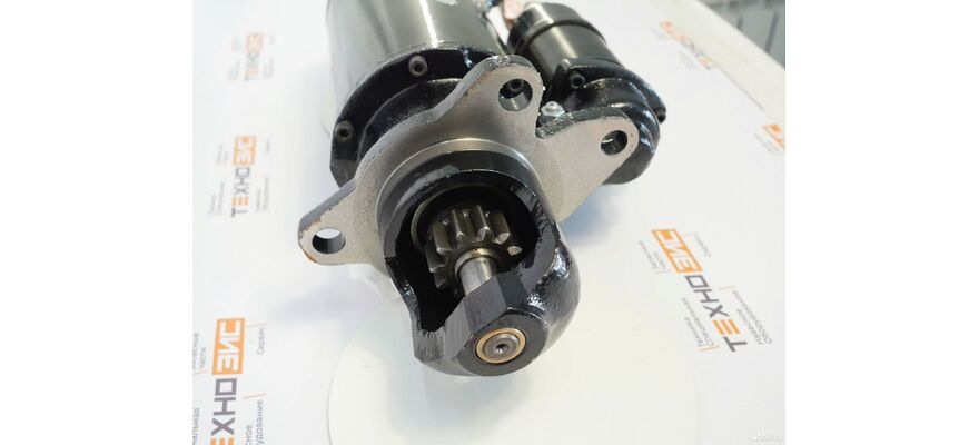 Стартер SC9/D6114 (QDJ2808B, D11-101-03B, D11-101-11+A) (11зуб, закрытый), изображение 8