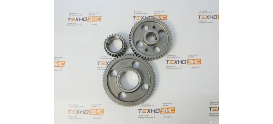 Шестерни грм YCD4J22T-115 (1DQ600-1006021, 1DQ600-1002051) (57зуб, 48зуб, 26зуб) (1комп/3 шт), изображение 3