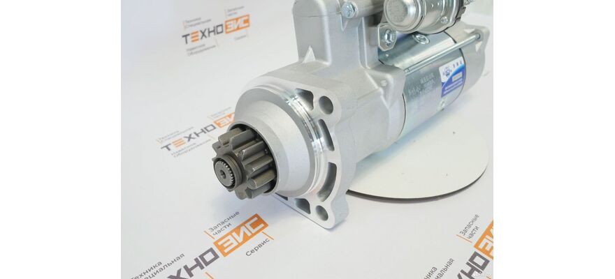 Стартер WD615/WD10 (QDJ2802, 612600090293B) (11зуб, открытый), изображение 6