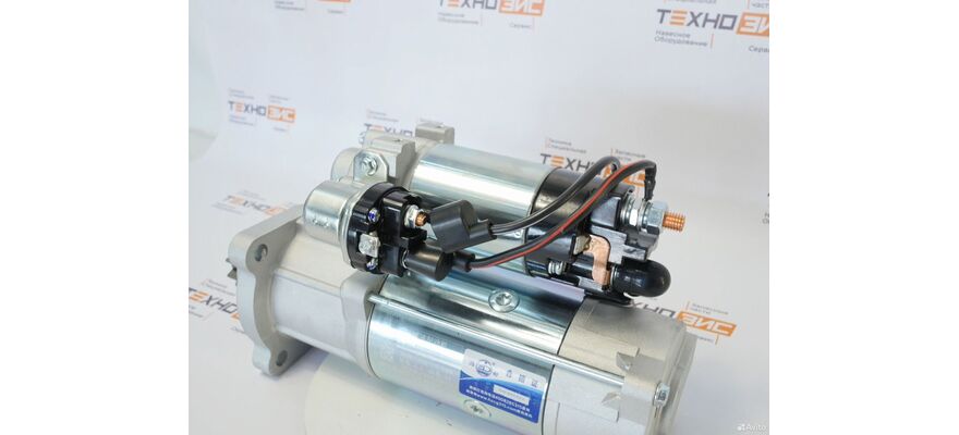 Стартер WD615/WD10 (QDJ2802, 612600090293B) (11зуб, открытый), изображение 5